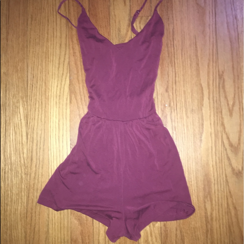 Spaghetti strap romper